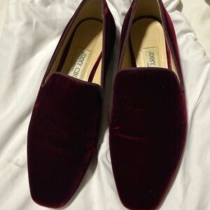 Jimmy Choo Velvet Loafers - Burgundy